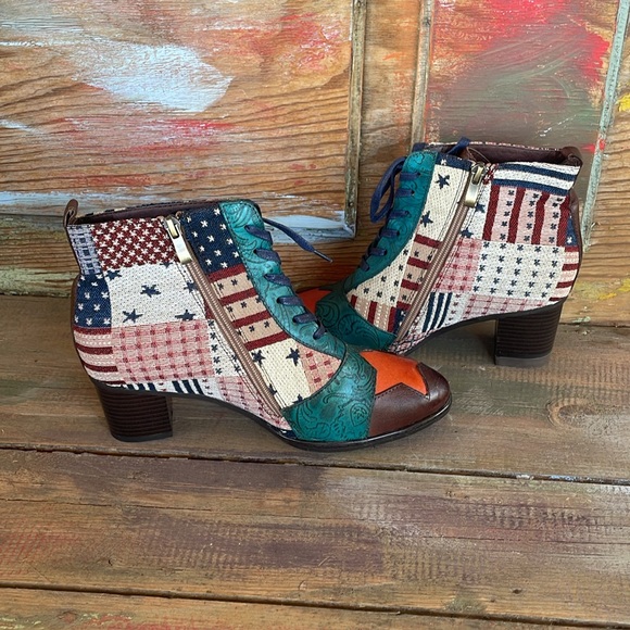 Star ⭐️ Socofy Colorful Ankle Boots - Picture 3 of 11